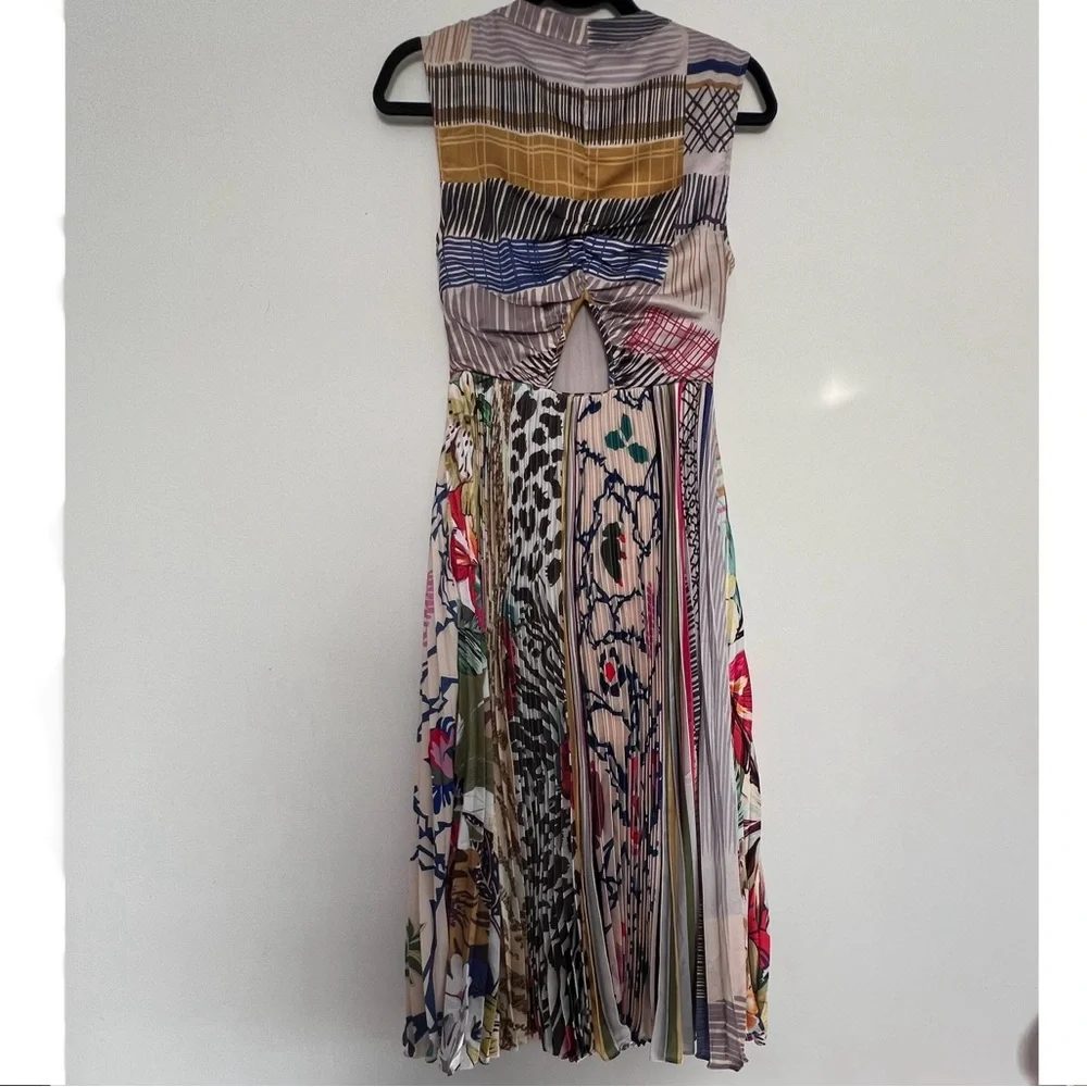 NWT Anthropologie Geisha Designs Jacinta Pleated Midi Dress - 2 - Picture 5 of 9